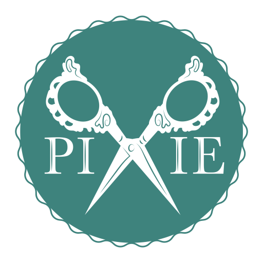 Pyöreä minttu logo Pixie